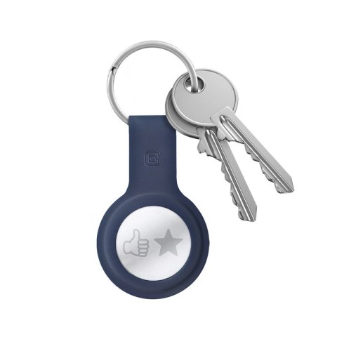 Crong Silicone Case with Key Ring - Etui ochronne brelok do Apple AirTag (granatowy) Crong Crong Silicone Case with Key Ring - Etui ochronne brelok do Apple AirTag (granatowy) Crong