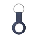 Crong Silicone Case with Key Ring - Etui ochronne brelok do Apple AirTag (granatowy) Crong