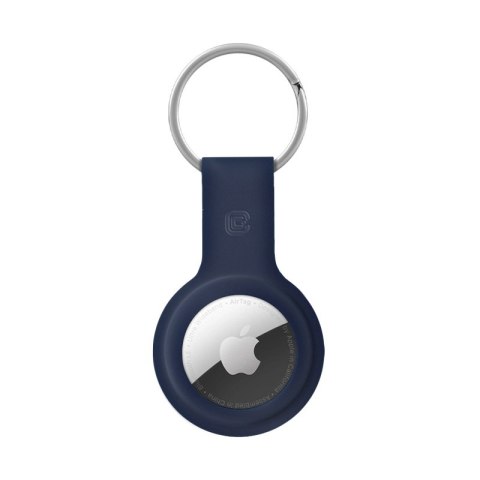 Crong Silicone Case with Key Ring - Etui ochronne brelok do Apple AirTag (granatowy) Crong Crong Silicone Case with Key Ring - Etui ochronne brelok do Apple AirTag (granatowy) Crong