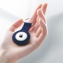Crong Silicone Case with Key Ring - Etui ochronne brelok do Apple AirTag (granatowy) Crong