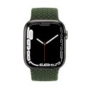 Crong Wave Band - Pleciony pasek do Apple Watch 38/40/41/42 mm (zielony) Crong