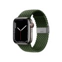 Crong Wave Band - Pleciony pasek do Apple Watch 38/40/41/42 mm (zielony) Crong