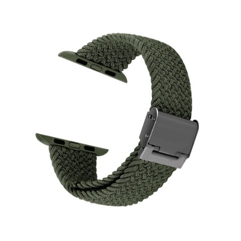 Crong Wave Band - Pleciony pasek do Apple Watch 38/40/41/42 mm (zielony) Crong Crong Wave Band - Pleciony pasek do Apple Watch 38/40/41/42 mm (zielony) Crong