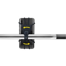 Dunlop - uchwyt rowerowy do telefonu 10-15 cm obrotowy (czarny) Dunlop
