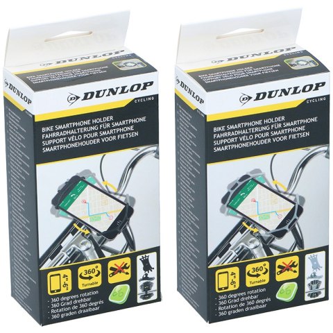 Dunlop - uchwyt rowerowy do telefonu 10-15 cm obrotowy (czarny) Dunlop Dunlop - uchwyt rowerowy do telefonu 10-15 cm obrotowy (czarny) Dunlop
