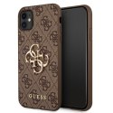 Guess 4G Big Metal Logo - Etui iPhone 11 (brązowy) Guess