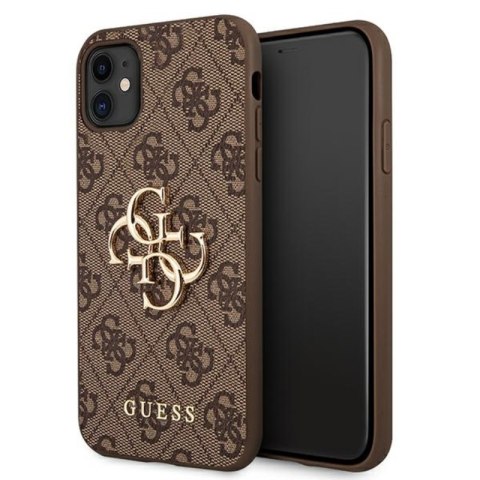 Guess 4G Big Metal Logo - Etui iPhone 11 (brązowy) Guess Guess 4G Big Metal Logo - Etui iPhone 11 (brązowy) Guess