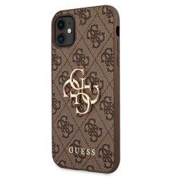 Guess 4G Big Metal Logo - Etui iPhone 11 (brązowy) Guess