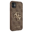 Guess 4G Big Metal Logo - Etui iPhone 11 (brązowy) Guess