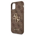Guess 4G Big Metal Logo - Etui iPhone 11 (brązowy) Guess