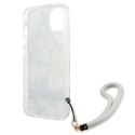 Guess Flower Cord - Etui ze smyczką iPhone 13 mini (Green) Guess