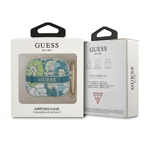 Guess Flower Strap - Etui Airpods 3 (Green) Guess Guess Flower Strap - Etui Airpods 3 (Green) Guess