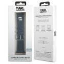 Karl Lagerfeld Saffiano Karl Head - Pasek do Apple Watch 42/44/45 mm (czarny) Karl Lagerfeld