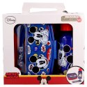 Mickey Mouse - Zestaw lunchbox, bidon 400ml, sztućce Mickey Mouse