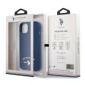 US Polo Assn Silicone Logo - Etui iPhone 13 mini (granatowy) US Polo