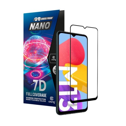 Crong 7D Nano Flexible Glass - Niepękające szkło hybrydowe 9H na cały ekran Samsung Galaxy M13 Crong Crong 7D Nano Flexible Glass - Niepękające szkło hybrydowe 9H na cały ekran Samsung Galaxy M13 Crong
