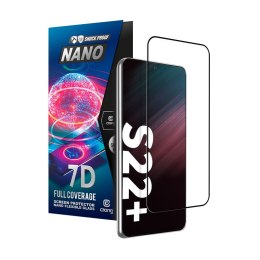 Crong 7D Nano Flexible Glass - Szkło hybrydowe 9H na cały ekran Samsung Galaxy S22+ Crong