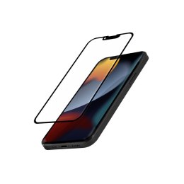 Crong Anti-Bacterial 3D Armour Glass - Szkło hartowane 9H na cały ekran iPhone 16e / iPhone 14 / iPhone 13 / iPhone 13 Pro + ram Crong