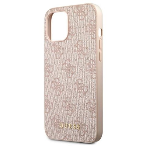 Guess 4G Metal Gold Logo - Etui iPhone 12 / iPhone 12 Pro (różowy) Guess Guess 4G Metal Gold Logo - Etui iPhone 12 / iPhone 12 Pro (różowy) Guess
