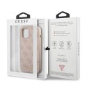 Guess 4G Metal Gold Logo - Etui iPhone 12 / iPhone 12 Pro (różowy) Guess