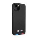 BMW Leather Hot Stamp Tricolor MagSafe - Etui iPhone 14 Plus (Czarny) BMW