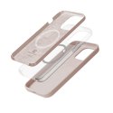 Crong Color Cover Magnetic - Etui iPhone 14 Pro MagSafe (piaskowy róż) Crong