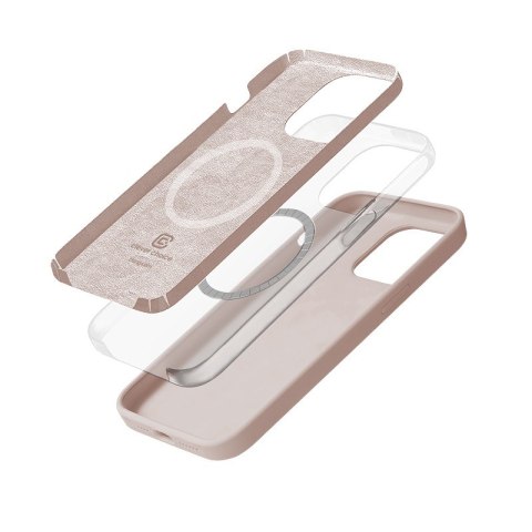 Crong Color Cover Magnetic - Etui iPhone 14 Pro MagSafe (piaskowy róż) Crong Crong Color Cover Magnetic - Etui iPhone 14 Pro MagSafe (piaskowy róż) Crong