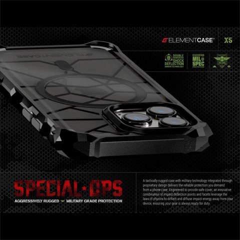 Element Case Special Ops X5 - Pancerne etui iPhone 14 (Mil-Spec Drop Protection) (Clear/Black) Element Case Element Case Special Ops X5 - Pancerne etui iPhone 14 (Mil-Spec Drop Protection) (Clear/Black) Element Case