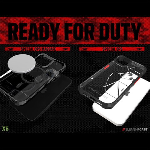 Element Case Special Ops X5 - Pancerne etui iPhone 14 (Mil-Spec Drop Protection) (Clear/Black) Element Case Element Case Special Ops X5 - Pancerne etui iPhone 14 (Mil-Spec Drop Protection) (Clear/Black) Element Case