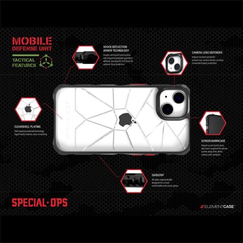 Element Case Special Ops X5 - Pancerne etui iPhone 14 (Mil-Spec Drop Protection) (Clear/Black) Element Case Element Case Special Ops X5 - Pancerne etui iPhone 14 (Mil-Spec Drop Protection) (Clear/Black) Element Case