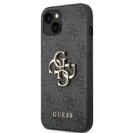 Guess 4G Big Metal Logo - Etui iPhone 14 (szary) Guess