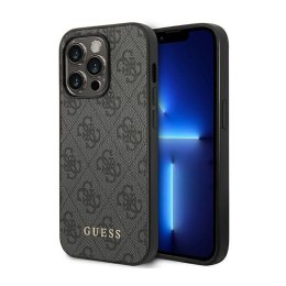 Guess 4G Metal Gold Logo - Etui iPhone 14 Pro Max (szary) Guess