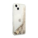 Guess Liquid Glitter Charms - Etui iPhone 14 Plus (złoty) Guess