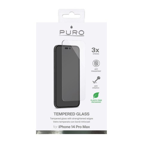 PURO Szkło ochronne hartowane na ekran iPhone 14 Pro Max Puro PURO Szkło ochronne hartowane na ekran iPhone 14 Pro Max Puro