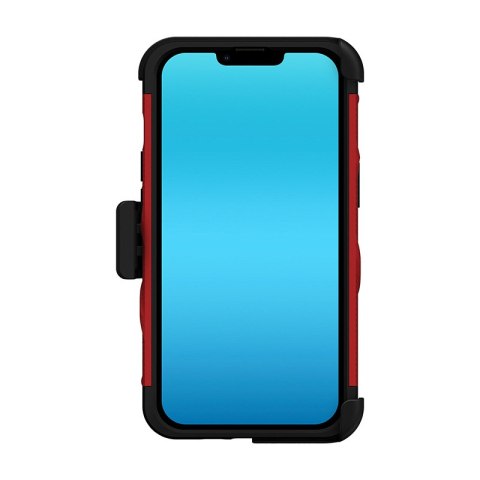 ZIZO BOLT Series - Pancerne etui iPhone 14 ze szkłem 9H na ekran + uchwyt z podstawką (czerwony) Zizo ZIZO BOLT Series - Pancerne etui iPhone 14 ze szkłem 9H na ekran + uchwyt z podstawką (czerwony) Zizo