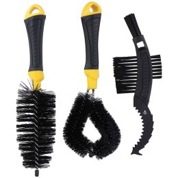 Dunlop - Zestaw szczotek do czyszczenia roweru (czarny) Dunlop
