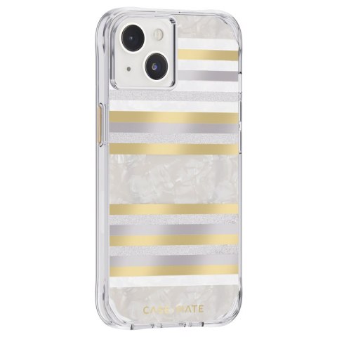 Case-Mate Pearl Stripes MagSafe - Etui iPhone 14 / iPhone 13 zdobione masą perłową (Pearl Stripes) Case-Mate Case-Mate Pearl Stripes MagSafe - Etui iPhone 14 / iPhone 13 zdobione masą perłową (Pearl Stripes) Case-Mate