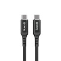 Crong Armor Link - Kabel 60W PD 3A USB-C do USB-C 25cm (czarny) Crong