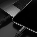 Crong Armor Link - Kabel 60W PD 3A USB-C do USB-C 25cm (czarny) Crong