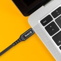 Crong Armor Link - Kabel 60W PD 3A USB-C do USB-C 25cm (czarny) Crong
