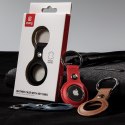 Crong Leather Case with Key Ring - Skórzane etui ochronne brelok do Apple AirTag (zielony) Crong