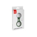 Crong Leather Case with Key Ring - Skórzane etui ochronne brelok do Apple AirTag (zielony) Crong