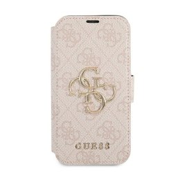 Guess Booktype 4G Big Metal Logo - Etui iPhone 13 Pro (różowy) Guess