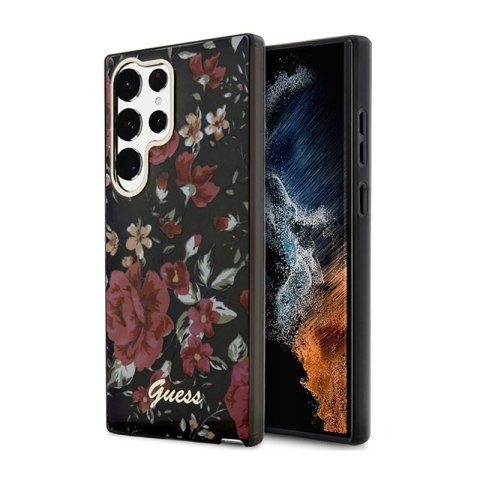 Guess Flower Collection - Etui Samsung Galaxy S23 Ultra (khaki) Guess Guess Flower Collection - Etui Samsung Galaxy S23 Ultra (khaki) Guess