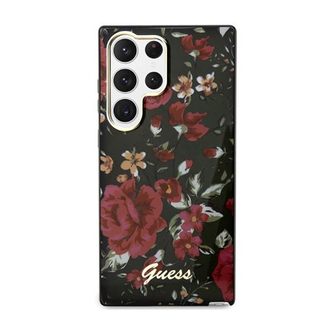 Guess Flower Collection - Etui Samsung Galaxy S23 Ultra (khaki) Guess Guess Flower Collection - Etui Samsung Galaxy S23 Ultra (khaki) Guess