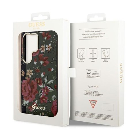 Guess Flower Collection - Etui Samsung Galaxy S23 Ultra (khaki) Guess Guess Flower Collection - Etui Samsung Galaxy S23 Ultra (khaki) Guess