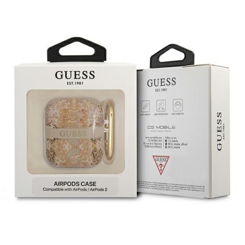Guess Paisley - Etui Etui Airpods 1/2 gen (Gold) Guess Guess Paisley - Etui Etui Airpods 1/2 gen (Gold) Guess