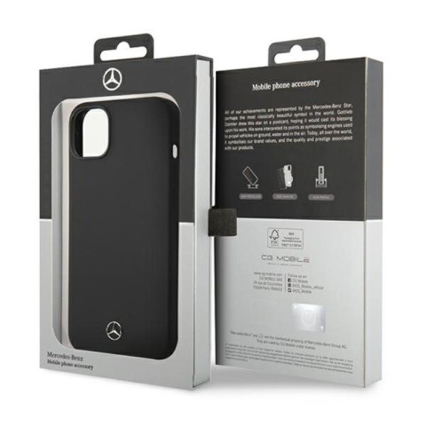 Mercedes Silicone Line MagSafe - Etui iPhone 14 Plus (czarny) Mercedes Mercedes Silicone Line MagSafe - Etui iPhone 14 Plus (czarny) Mercedes