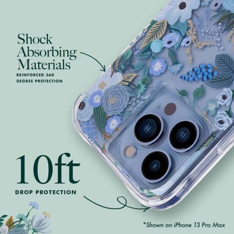 Rifle Paper Clear - Etui iPhone 14 Pro Max (Garden Party Blue) Rifle Paper Rifle Paper Clear - Etui iPhone 14 Pro Max (Garden Party Blue) Rifle Paper