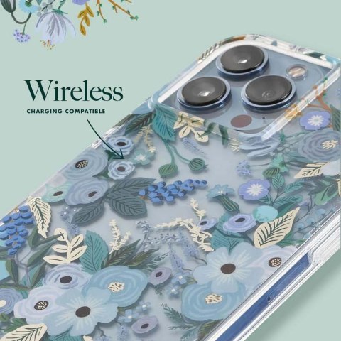 Rifle Paper Clear - Etui iPhone 14 Pro Max (Garden Party Blue) Rifle Paper Rifle Paper Clear - Etui iPhone 14 Pro Max (Garden Party Blue) Rifle Paper